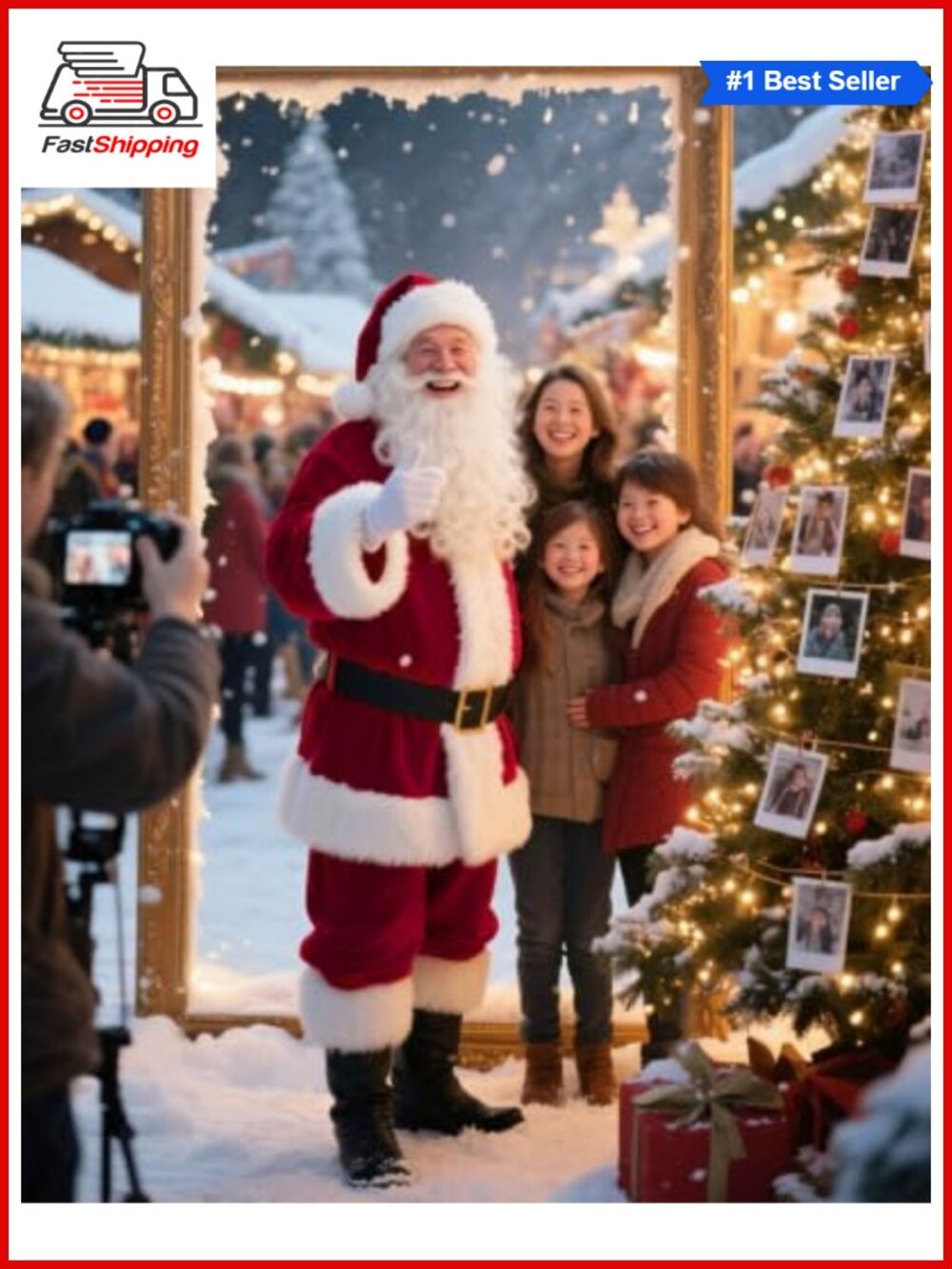 🎅 Santa Claus Costume 6PCS Soft Velvet Suit Adult Men Christmas Cosplay - Picture 5 of 6